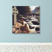 Door een stroom 2 canvas afdruk (Insitu (Houten vloer))