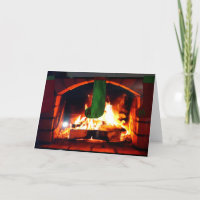 Door een virtueel vuur opgehangen voorraden