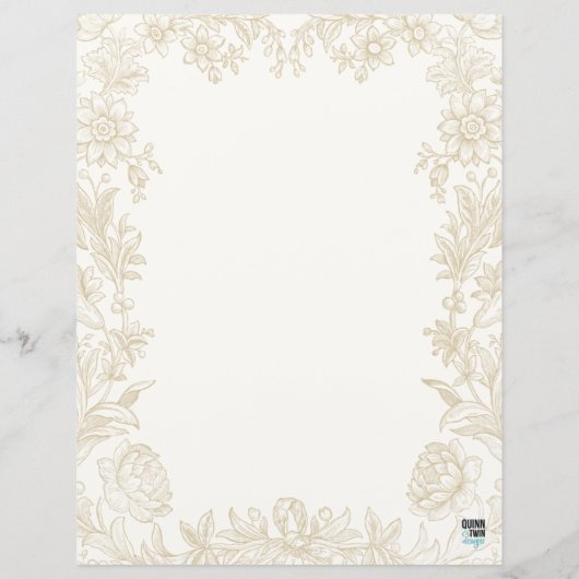 Door Elegant geschreven papier voor het schrijven (Achterkant)