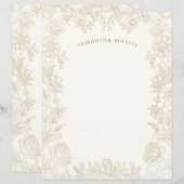 Door Elegant geschreven papier voor het schrijven  (Voorkant / Achterkant)