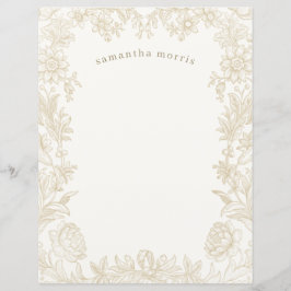 Door Elegant geschreven papier voor het schrijven 