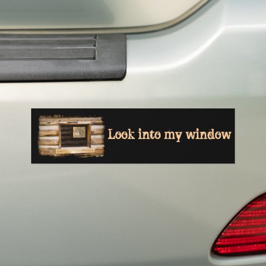 Door en door het raam bumpersticker (Op auto)