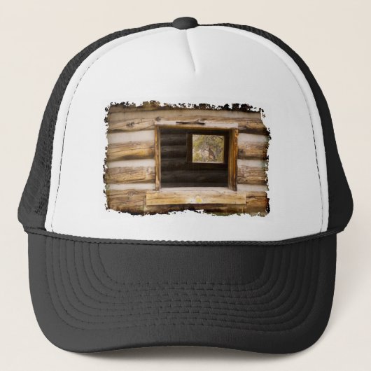 Door en door het raam trucker pet (Voorkant)