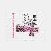 Door Faith Borstkanker Bewustzijn Christelijk Jesu Fleece Deken (Voorkant (Horizontaal))