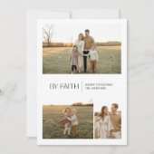 Door Faith Modern Christelijk Kerstkaart 3 (Voorkant)