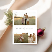 Door Faith Modern Christelijk Kerstkaart 3