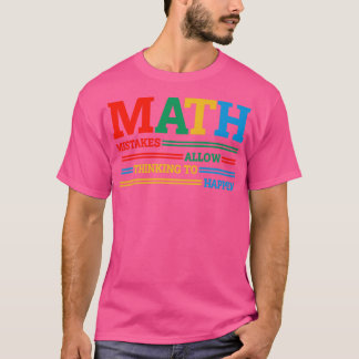 Door fouten in de wiskunde kan worden nagedacht ov t-shirt