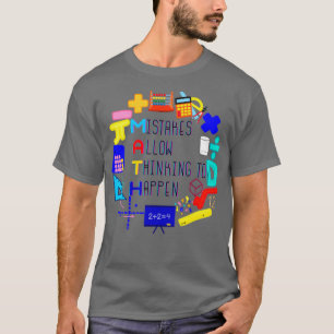 Door fouten kan er worden nagedacht 12 t-shirt