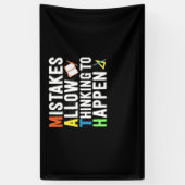 Door fouten kan worden gedacht aan Wiskunde op dag Spandoek (Verticaal)