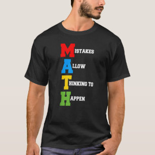 Door fouten kan worden gedacht aan Wiskunde T-shirt