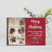 Door Frosted Windows en sneeuwfoto Kaart (Staand voorkant)