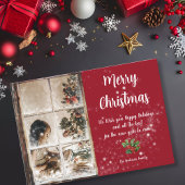 Door Frosted Windows en sneeuwfoto Kaart