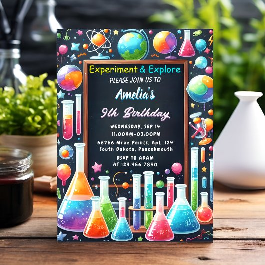 Door Fun Lab Kinder Geek Nerd Mad Science 9e Verja Kaart