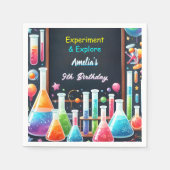 Door Fun Lab Kinder Geek Nerd Mad Science 9e Verja Servet (Voorkant)