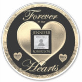 Door geheugen altijd in ons hart te houden sticker (Voorkant)