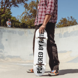 Door geloof aangedreven christelijk T-shirt Persoonlijk Skateboard