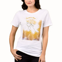 Door genade gekroond – vrouwelijke kracht T-shirt