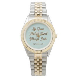 Door genade zijt gij gered Efeziërs 2 Schrift Horloge