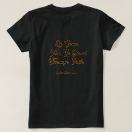 Door genade zijt gij gered Efeziërs 2 Schrift T-shirt