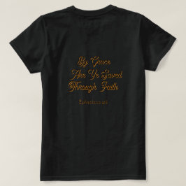 Door genade zijt gij gered Efeziërs 2 Schrift T-shirt