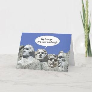 Door George is het jouw verjaardag, Mt Rushmore Ca Kaart
