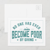 Door geven briefkaart (Voorkant / Achterkant)