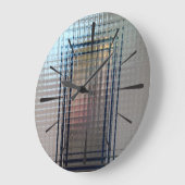 Door glasdeuren grote klok (Hoek)