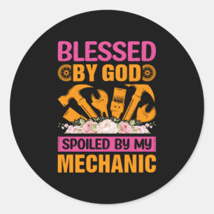 Door God door mijn mechanisme Ronde Sticker