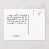 Door God zullen we een overweldigende psalm maken Briefkaart (Achterkant)