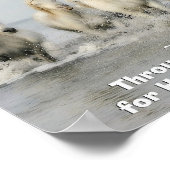 Door God zullen we een overweldigende psalm maken  Poster (Hoek)