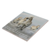 Door God zullen we een overweldigende psalm maken  Tegeltje (Zijkant)