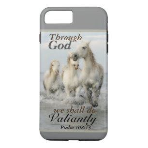 Door God zullen we overweldigende psalm 108 paarde iPhone 8/7 Plus Hoesje
