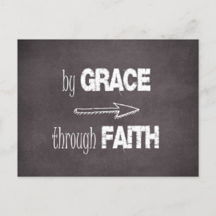 Door Grace Through Faith Bible Verse Briefkaart