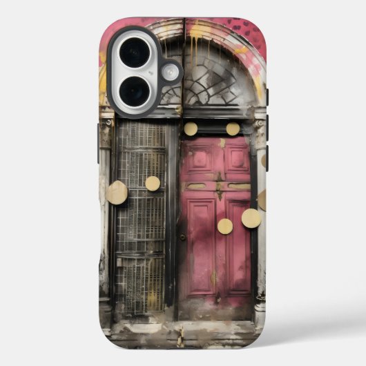 Door Grunge-ruïne Case-Mate iPhone Case (Achterkant)