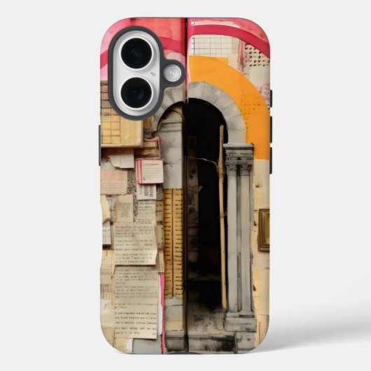 Door Grunge-ruïne Case-Mate iPhone Case (Achterkant)