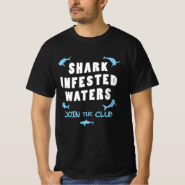 Door haaien aangetaste wateren - Duiken Quote T-shirt