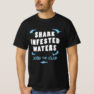 Door haaien aangetaste wateren - Duiken Quote T-shirt