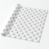 Door Hamptons Geïnspireerde Bloemanker Designs Cadeaupapier (Uitgerold)