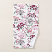 Door hand getrokken ventilatorpatroon bad handdoek (Handdoek)