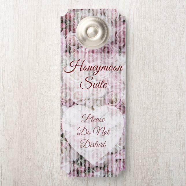 Door Hanger - Victoriaanse Rozen Collage (Op knop)