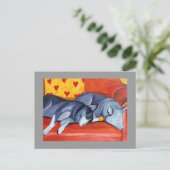 Door hart briefkaart (Staand voorkant)