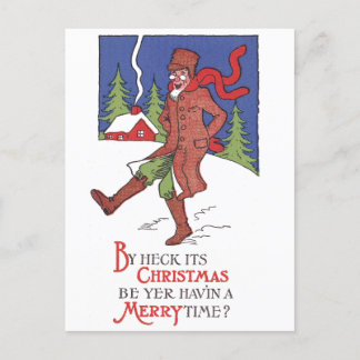 Door Heck is het kerstkerstkerstkaart Briefkaart