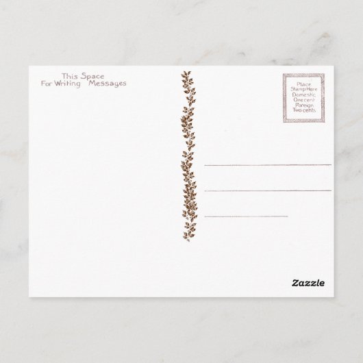 Door Heck is het kerstkerstkerstkaart Briefkaart (Achterkant)