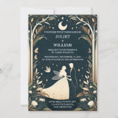 Door heks magische droom mystieke sterren maan bru kaart (Voorkant)