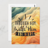 Door Hem met Hem Briefkaart (Voorkant / Achterkant)