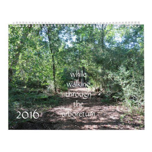 door het arboretum lopen , de natuur kalender (Hoes)