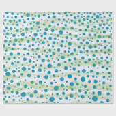 Door het Blauwe en Groene Abstracte Ontwerp van he Cadeaupapier (Vlak)