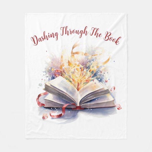Door Het Boek heen denderen Fleece Deken (Voorkant)