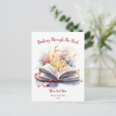 Door Het Boek heen scheuren Briefkaart (Staand voorkant)