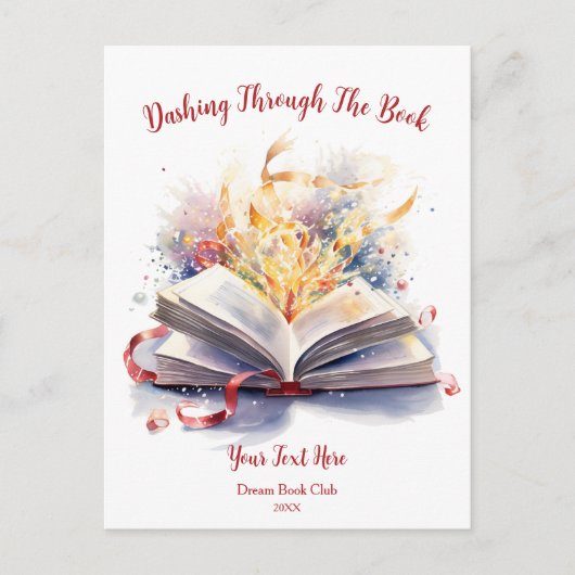 Door Het Boek heen scheuren Briefkaart (Voorkant)